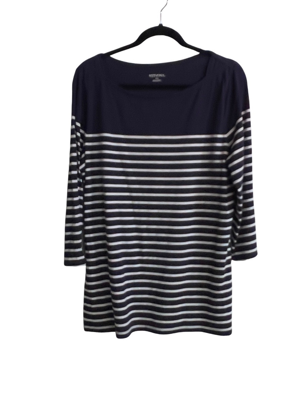 Merona Navy & White Striped Knit Top XXL ⚓️